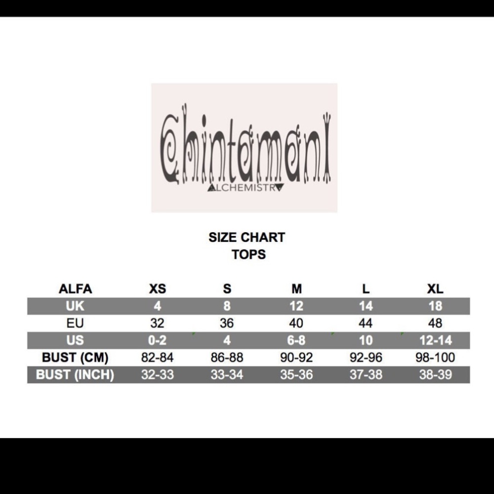 Chintamani Alchemistry Bohemian V Neck Cotton Top - Picture 6 of 6